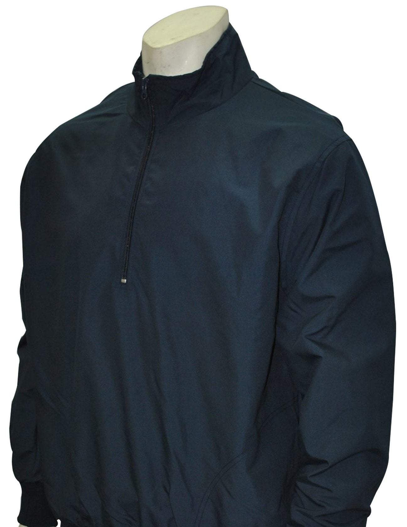 Solid Navy Half Zip Umpire Pullover