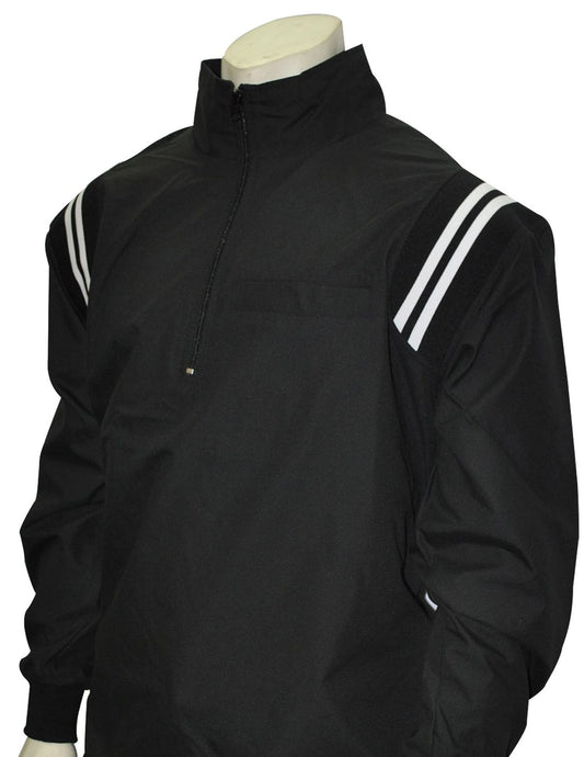 Long Sleeve Microfiber Pullover Jacket | Half Zipper, Open Bottom