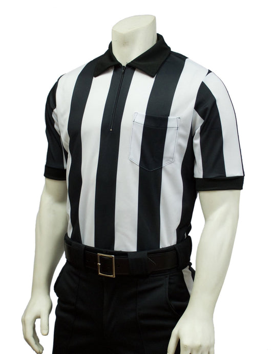 2 1/4" Stripe Performance Mesh Short Sleeve Shirt
