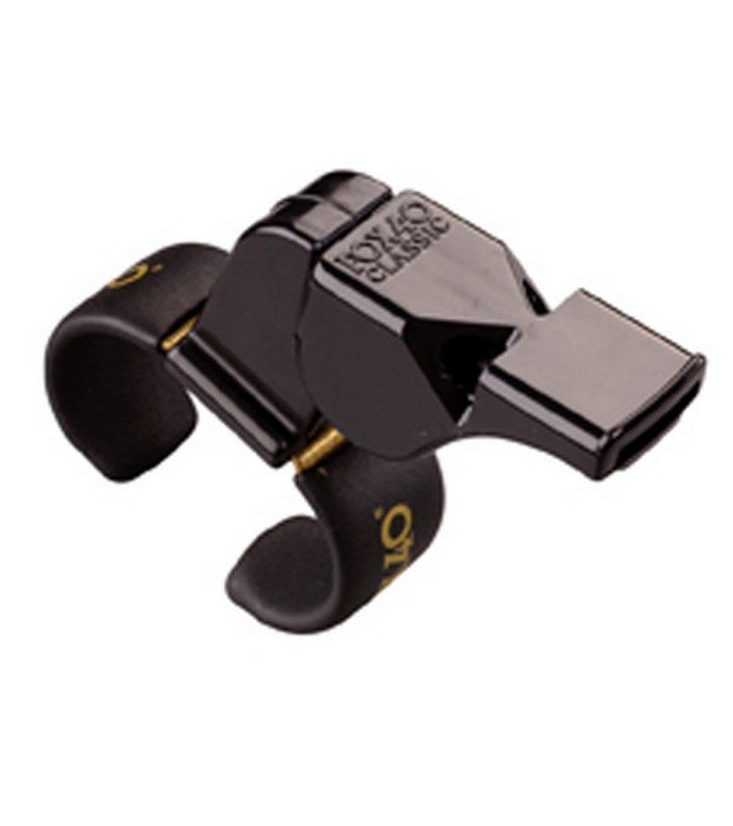 Fox 40 Black Plastic Finger Whistle