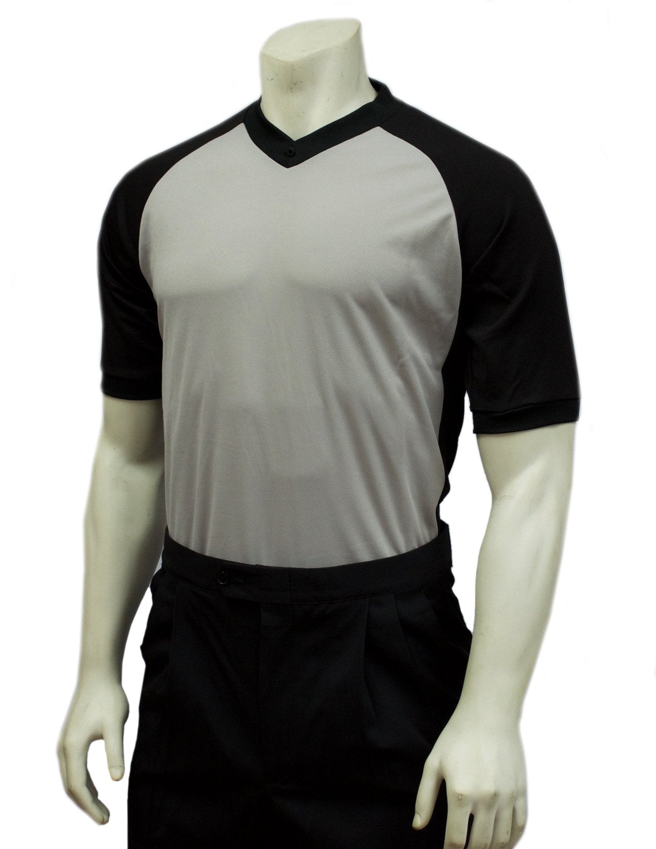 BKS207 Smitty BODY FLEX Grey Referee Shirt for Basketball, Flexible